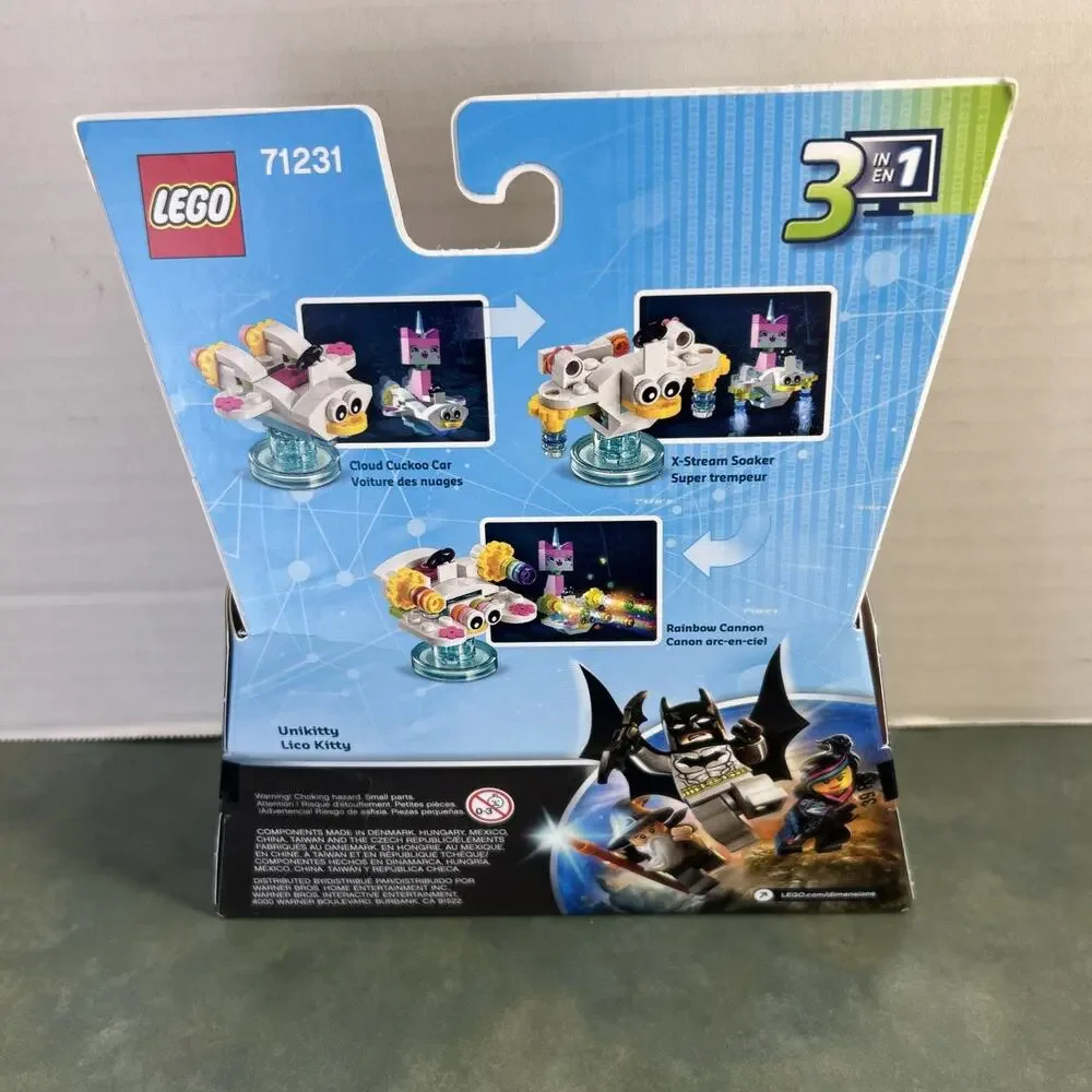 LEGO Dimensions 71231 Unikitty Fun Pack Sealed Cloud Cuckoo Car 57 Pc New In Box